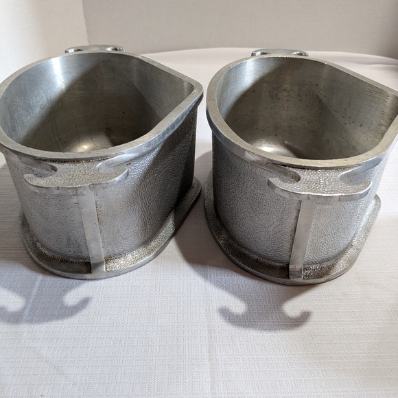 VTG Guardian Service Economy Trio Triangle Alunimum 2 Pots and 1 Lid Wood Handle - Picture 14 of 15